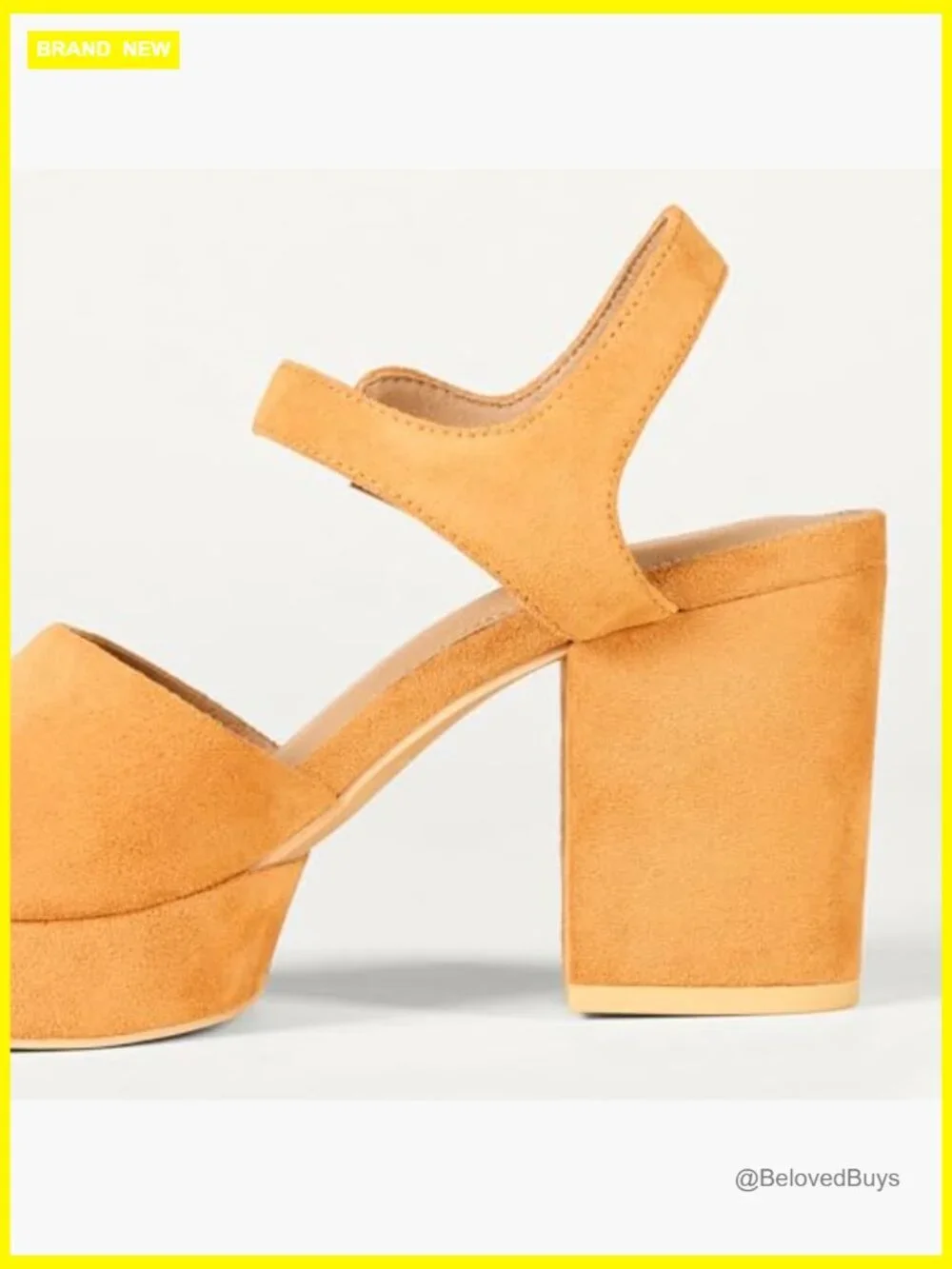 Women's Platform Block Heel Sandal with Ankle Strap